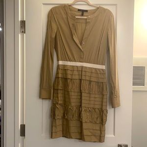 Bcbg tan business casual dress